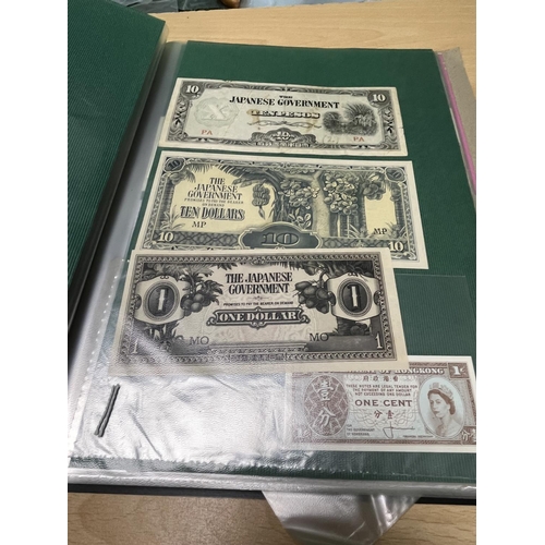 1238 - FOLDER OF BANKNOTES