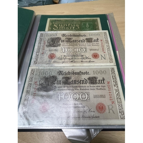 1238 - FOLDER OF BANKNOTES