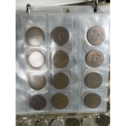 1244 - UK & OVERSEAS COINS IN A FOLDER