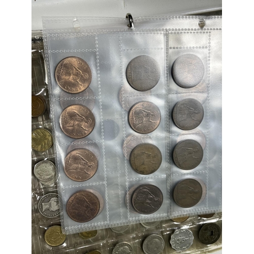 1244 - UK & OVERSEAS COINS IN A FOLDER