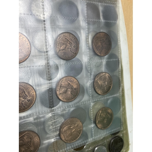 1244 - UK & OVERSEAS COINS IN A FOLDER