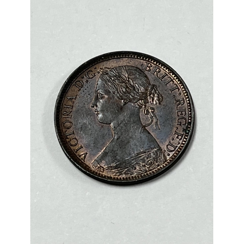 13 - 1873 1/4D FARTHING GOOD CONDITION