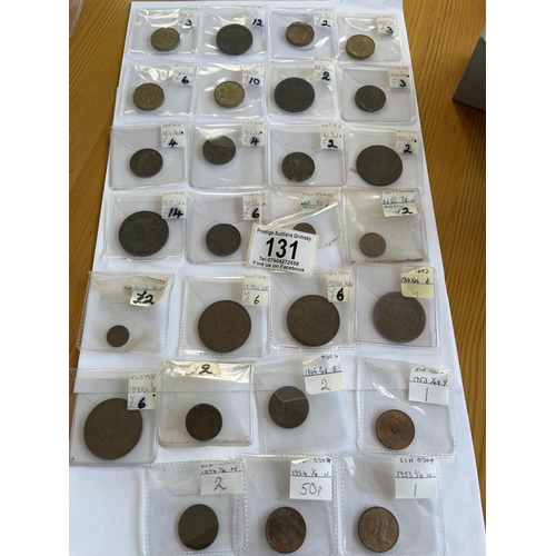 131 - 27 X COLLECTABLE UK COPPER COINAGE COINS OF WHICH YOU CAN SEE THE PURCHASE PRICES FROM YEARS AGO