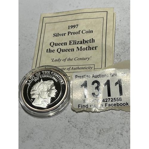 1311 - 1997 SILVER PROOF QUEEN MOTHER