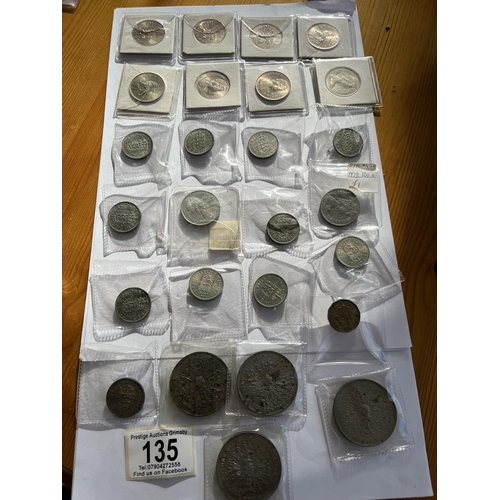 135 - ASSORTED UK COINAGE IN COLLECTORS SLEEVES