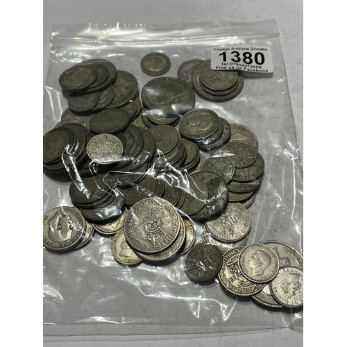 1380 - UNCHECKED PRE 1947 SILVER COINS 500G