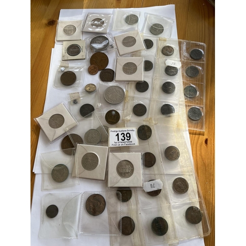139 - ASSORTED COLLECTABLE COINAGE