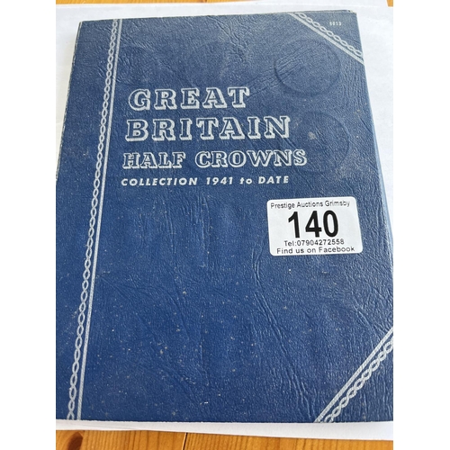 140 - COLLECTABLE HALF CROWNS 1941-1967 1942 IS MISSING