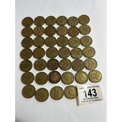 143 - KING GEORGE VI 3D COINS 1940 X41