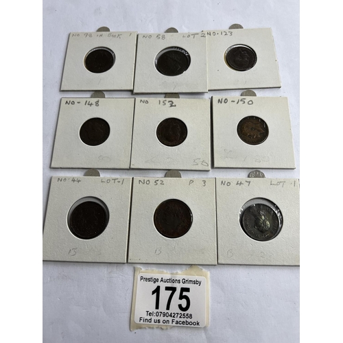 175 - 9 X COLLECTOR GRADE FARTHINGS