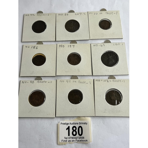 180 - 9 X COLLECTOR GRADE FARTHINGS