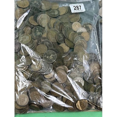 287 - 5KG OF UNSORTED MIXED COPPER