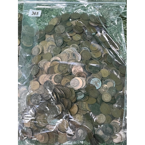 365 - 10KG OF UNCHECKED MAINLY U.K COPPER COINS