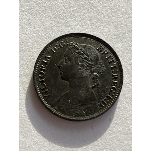 37 - 1895 QUARTER OF A PENNY EXCELLENT CONDITION