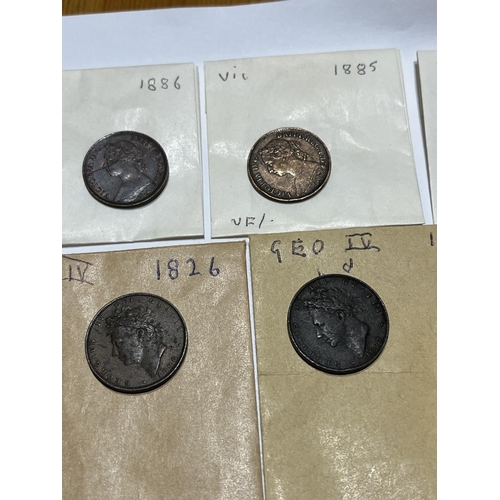 412 - 8 FARTHINGS CONDITIONS & DATES SEEN IN PICTURES