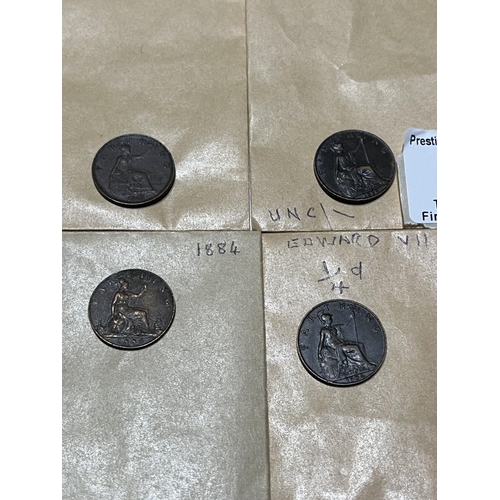 413 - 8 FARTHINGS CONDITIONS & DATES SEEN IN PICTURES