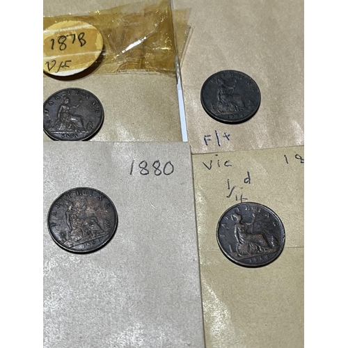 413 - 8 FARTHINGS CONDITIONS & DATES SEEN IN PICTURES