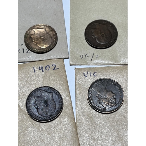 414 - 8 FARTHINGS CONDITIONS & DATES SEEN IN PICTURES