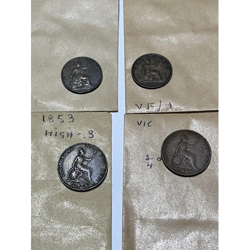 416 - 8 FARTHINGS CONDITIONS & DATES SEEN IN PICTURES