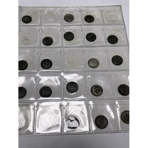 582 - 296 SILVER 3D COINS IN A FOLDER SOME VERY NICE EXAMPLES