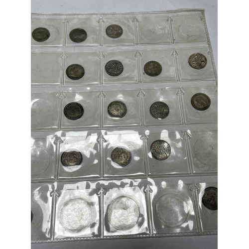 582 - 296 SILVER 3D COINS IN A FOLDER SOME VERY NICE EXAMPLES