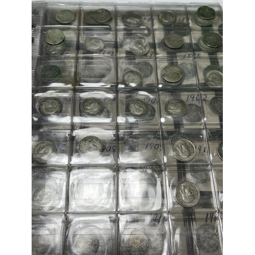 582 - 296 SILVER 3D COINS IN A FOLDER SOME VERY NICE EXAMPLES