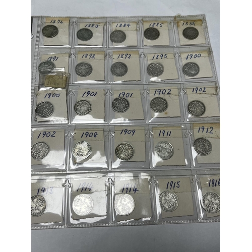 582 - 296 SILVER 3D COINS IN A FOLDER SOME VERY NICE EXAMPLES