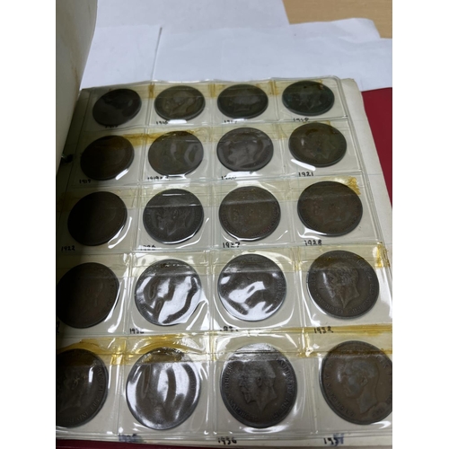 586 - FOLDER OF U.K COINAGE