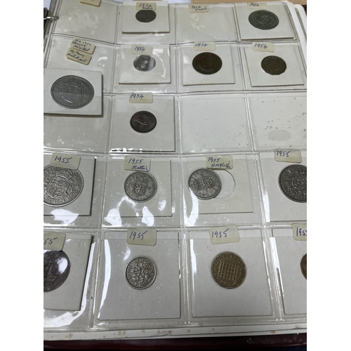 587 - FOLDER OF U.K COINAGE