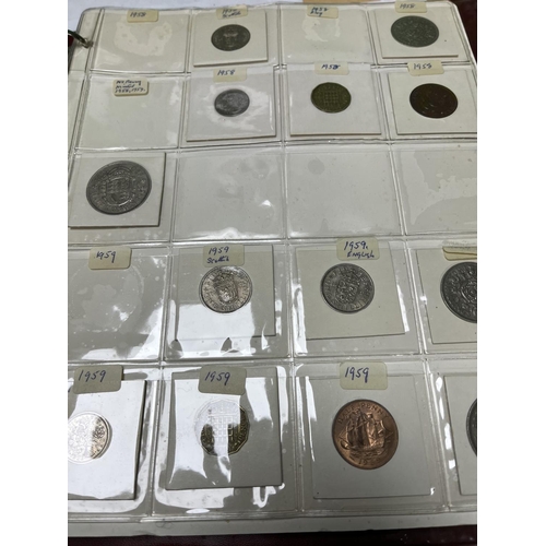 587 - FOLDER OF U.K COINAGE