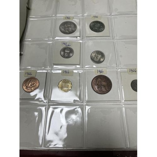 587 - FOLDER OF U.K COINAGE