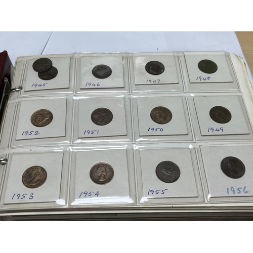 595 - FOLDER OF U.K COINAGE