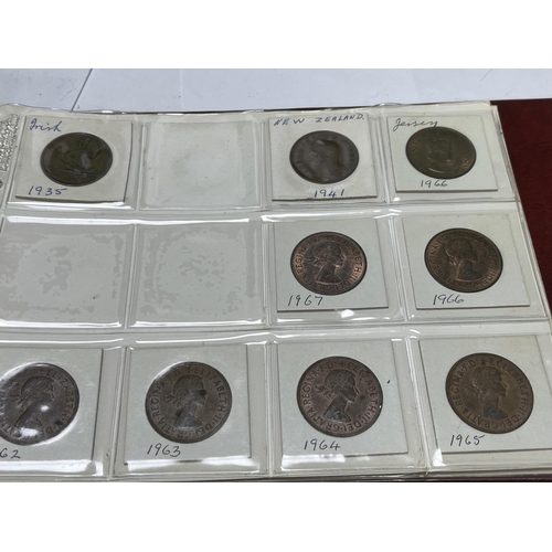 595 - FOLDER OF U.K COINAGE