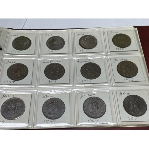 595 - FOLDER OF U.K COINAGE