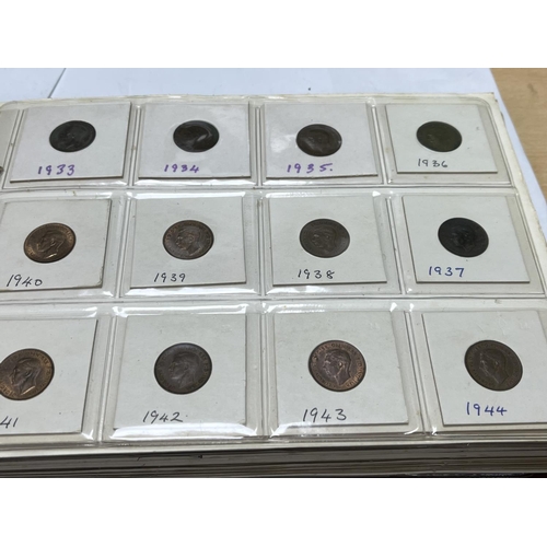 595 - FOLDER OF U.K COINAGE