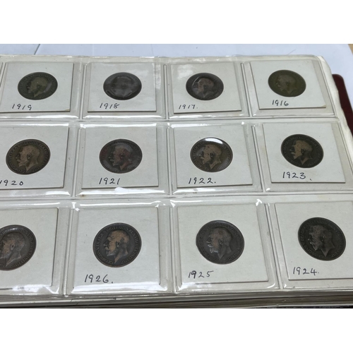 595 - FOLDER OF U.K COINAGE