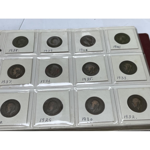 595 - FOLDER OF U.K COINAGE