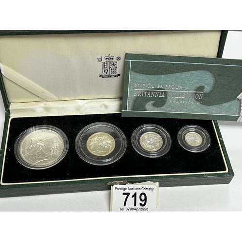 719 - ROYAL MINT BRITTANIA COLLECTION SILVER PROOF SET