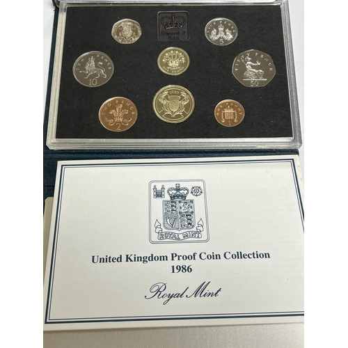 728 - 1986 UK PROOF COIN COLLECTION