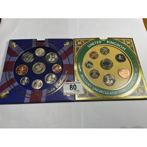 80 - ROYAL MINT 1998 & 1999 UNCIRCULATED COIN SETS