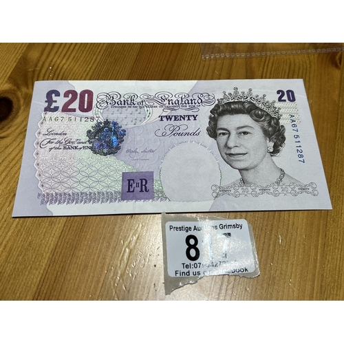 817 - UNCIRCULATED 20 POUND NOTE AA