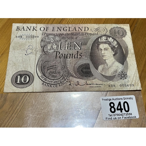 840 - 10 POUND NOTE A08 005699