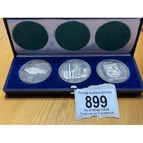 899 - GERMAN SILVER PROOF COIN SET