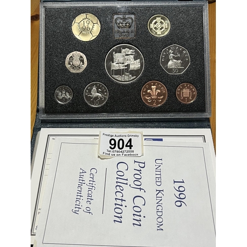 904 - ROYAL MINT 1996 UK PROOF COIN COLLECTION