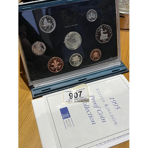 907 - ROYAL MINT UK PROOF COIN COLLECTION 1995