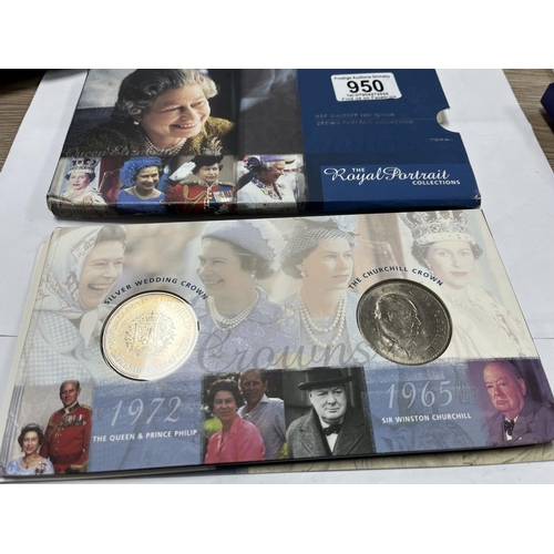 950 - ROYAL MINT HER MAJESTY THE QUEEN CROWN PORTRAIT COLLECTION