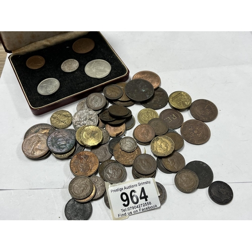 964 - ASSORTED COINAGE