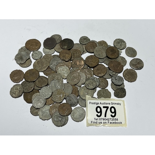 979 - ASSORTED OLD COINAGE POSSIBLY ROMAN ETC