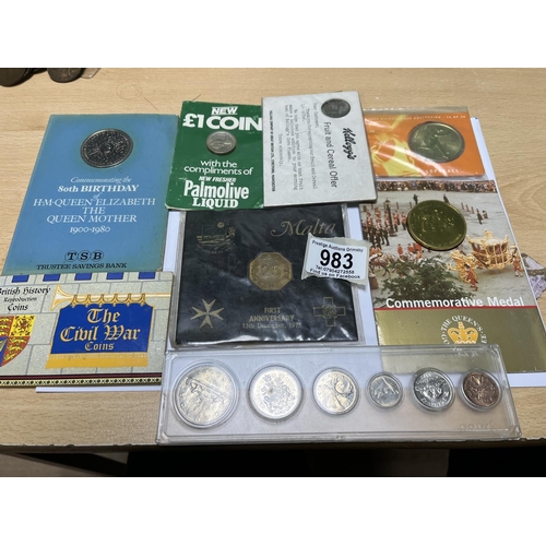 983 - ASSORTED COIN COLLECTOR PACKS