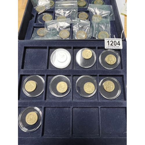 1204 - 13 x COLLECTABLE £2 COINS & 8 £1 COIN